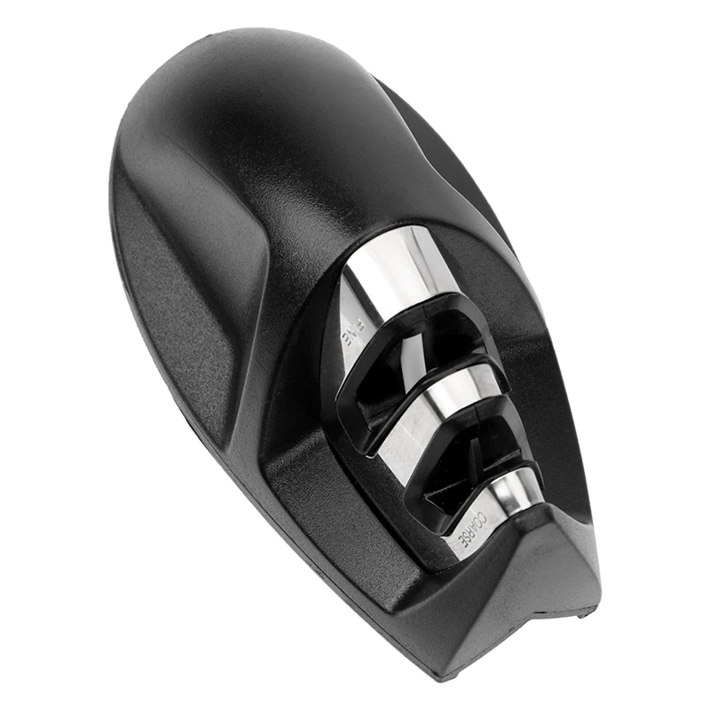 Портативный 2-ступенчатый Ножи точилка Кухня для ножей с нескользящая подошва