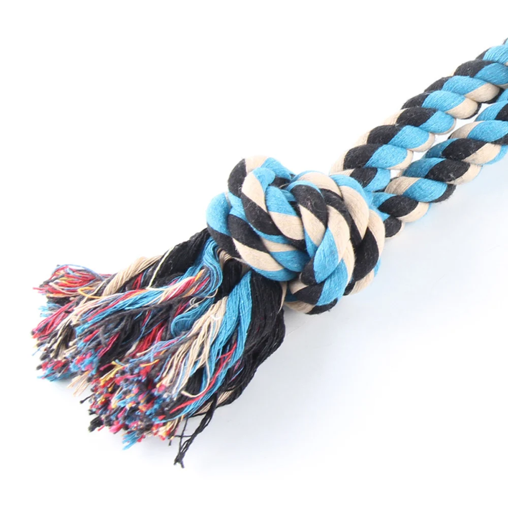 Большая собака игрушки-Жвачки хлопковая веревка с узлами для чистки зубов