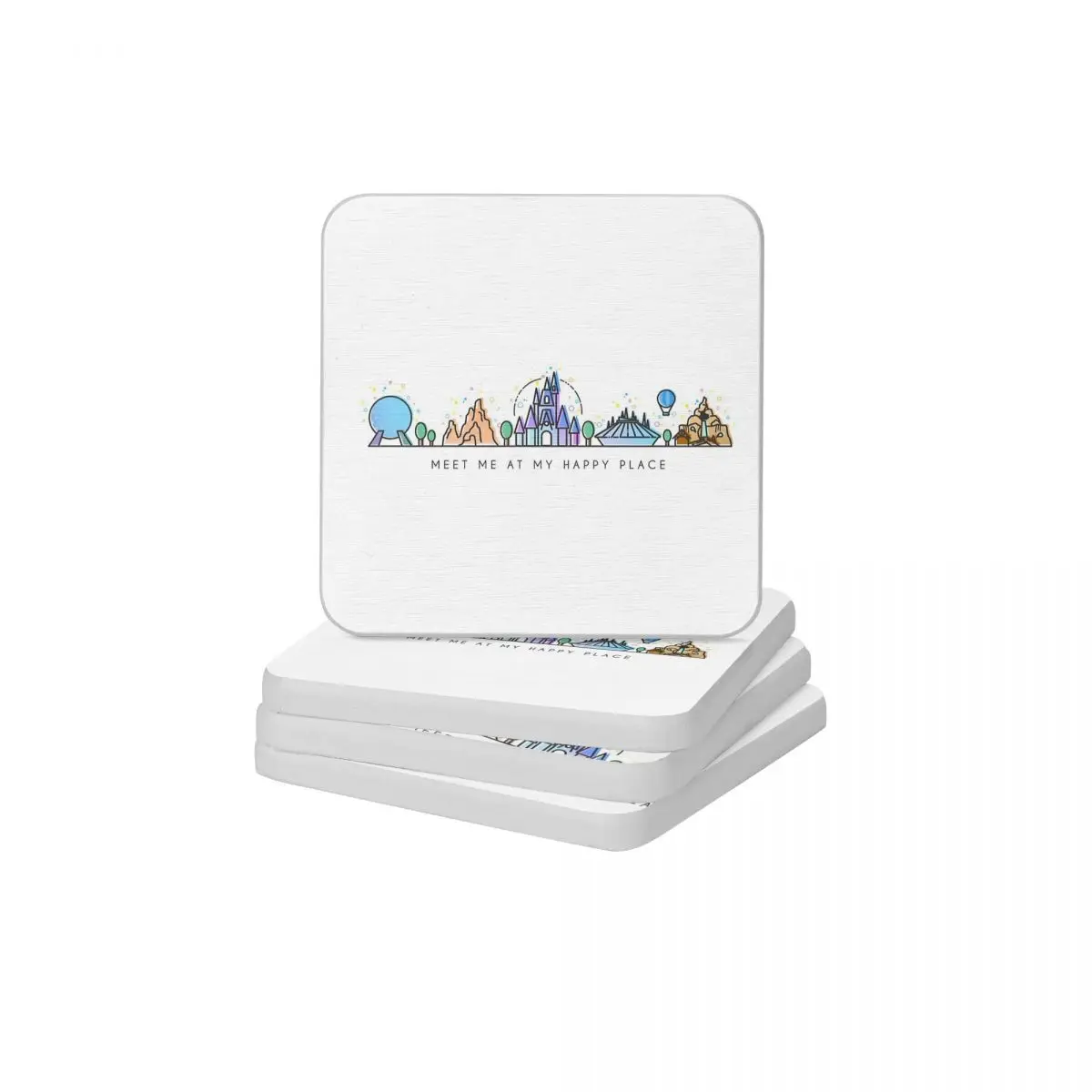 

Знакомьтесь со мной в моем счастливом месте, квадратная круглая подставка Diatomite Экологически чистый Коврик для мыла и зубной щетки Диаметр ...