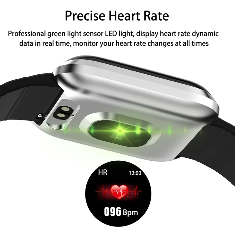 116 Pro Heart Rate Blood Pressure Monitor Smart Watch Health Monitoring Bracelet Wristband Fitness Tracker for Android IOS Phone |