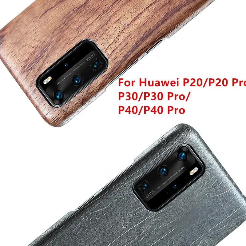 Деревянная задняя крышка для Huawei P40/P30/P30 Pro/P30 Lite/P20 /P20 Pro/P20 Lite орех дерево красное