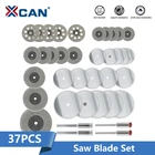 Алмазное пильное полотно XCAN, набор отрезных дисков из быстрорежущей стали для резки металла, камня, 37 шт.