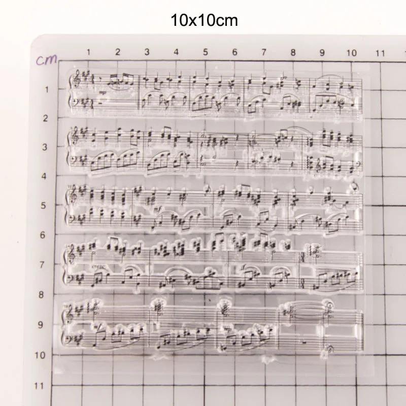 Новинка 2019 прозрачные штампы для музыкальных нот резиновый штамп скрапбукинга