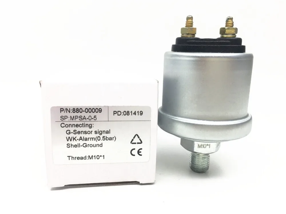 Упаковка из 1 нового NPT-1/8 Механический датчик давления масла s NPT1/8 M10X1 датчик резьбы для 5 бар 10 бар датчик давления топлива