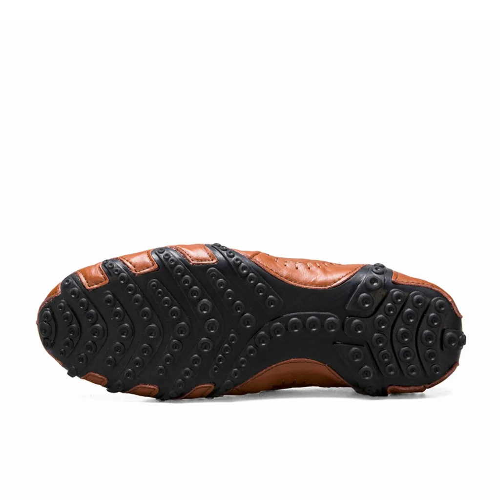 

Men Casual Leather Shoes Comfortable Soft Pu Leather Flats Shoes Male Fashion Lace Up Daily Work Shoes Pointed Toe Man Loafers