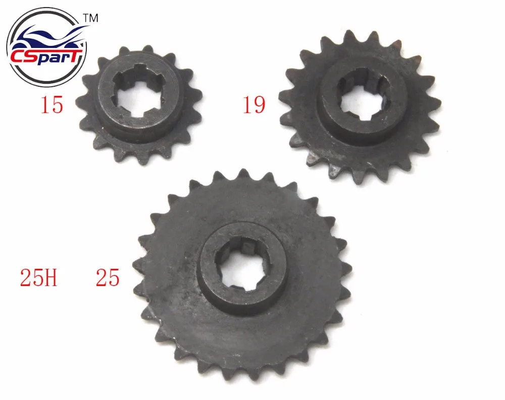 Зубцы передние 15 19 25 15T 19T 25T 6 мм 25H 47 куб. См 49 См|front sprocket|sprocket frontsprocket teeth |