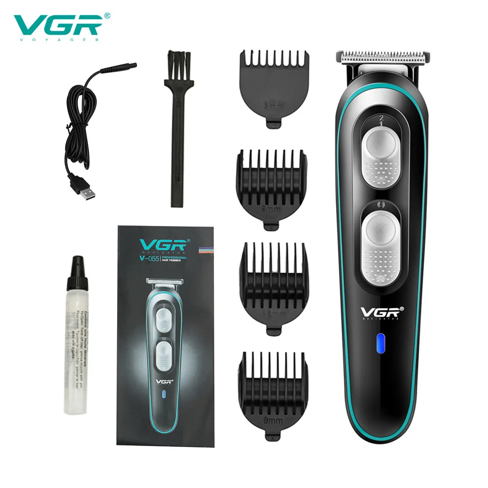 

VGR 055 Hair Clipper Professional Personal Care Barber Household Whole Family Body Washable USB Recharging Trimmer For Men