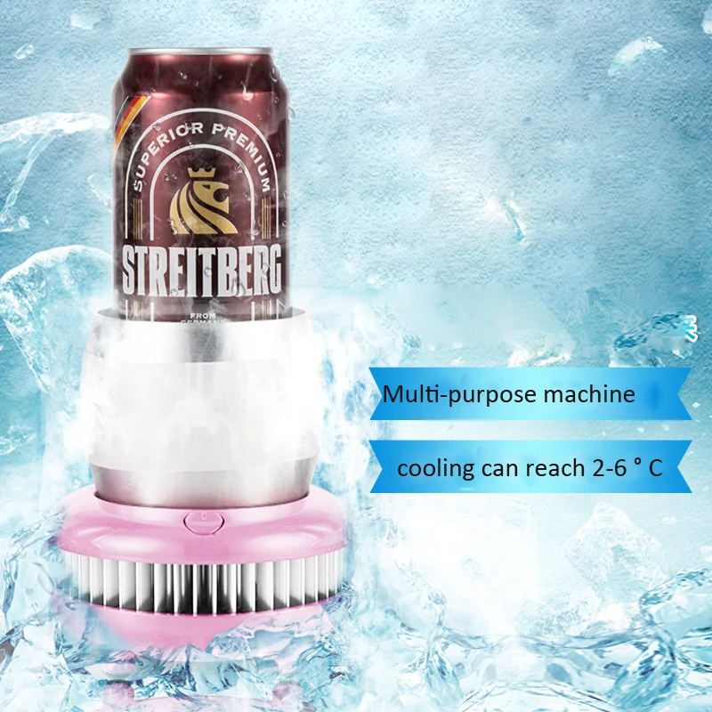 Двойной переносной мини холодильник 12 В 220 Электрический летний кулер для