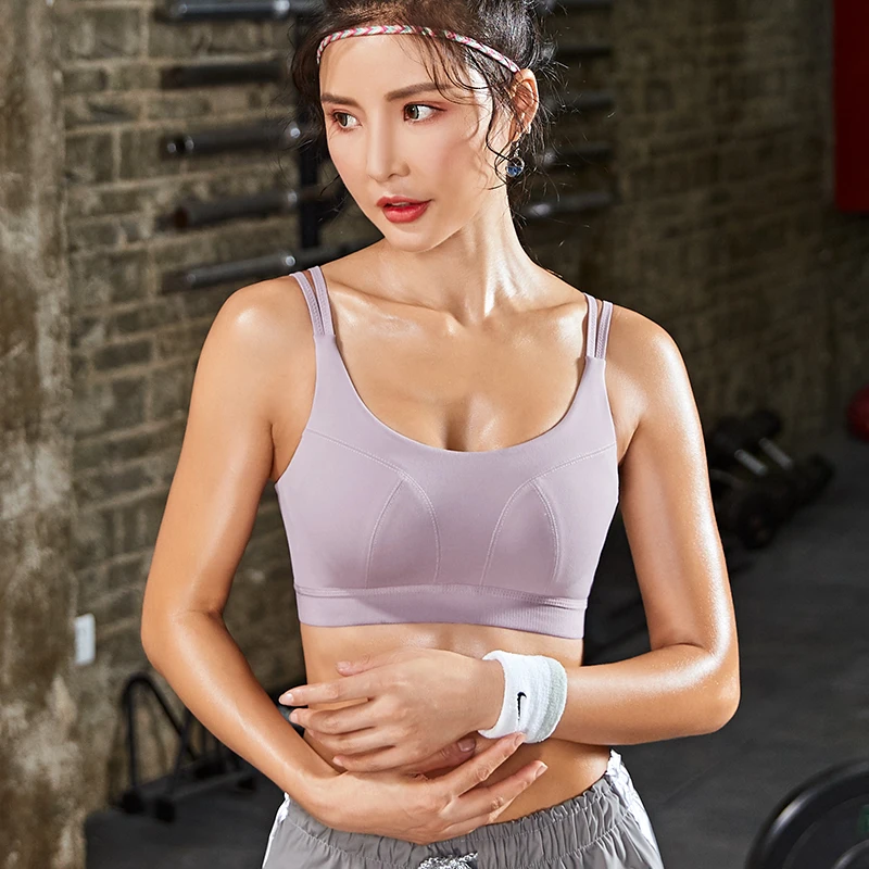 Спортивный бюстгальтер Топ пуш ап фитнес бег тренажерный зал Йога нижнее белье