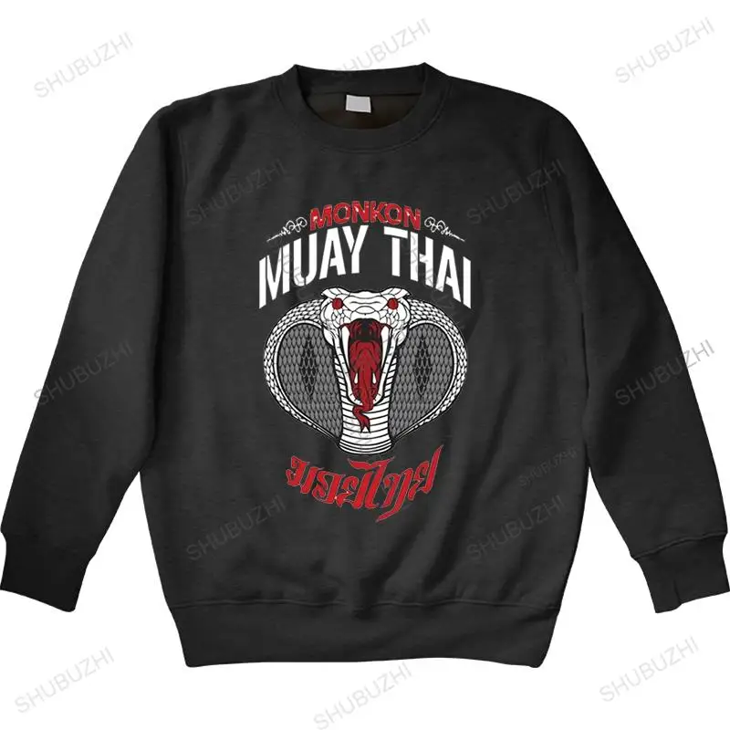 

Fashion sweatshirtFor Men Muay Thai Monkon Snake Men long Sleeve O Neck Team Brand Clothing drop shipping men autumn sweatshirt