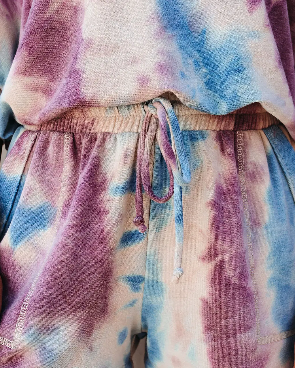 

2020 Autumn Women Homewear 2PCS Set Tie Dye Printing Casual Long Sleeve Top T-shirt Shorts Sleepwear Tracksuit 2XL Plus Size