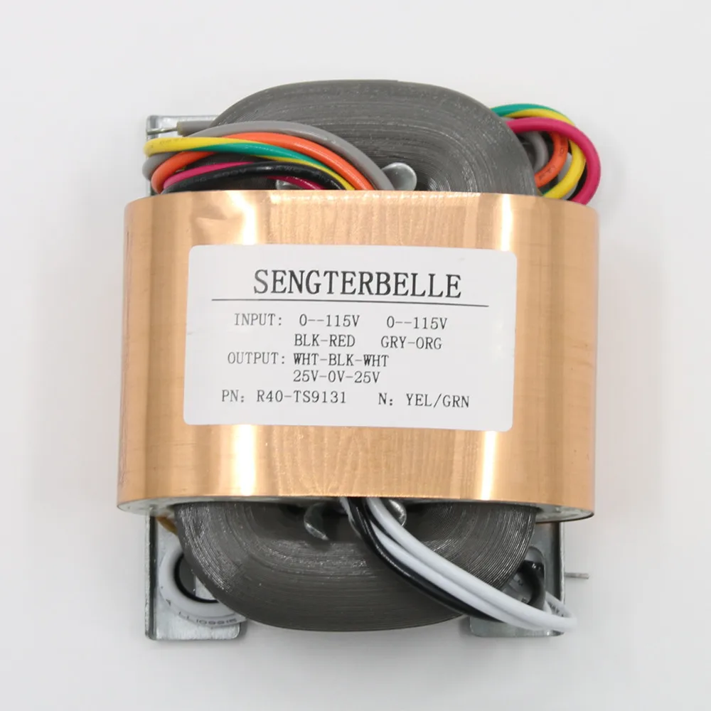 1 шт. аудиотрансформатор с R Core мощностью 50 Вт (50 ВА) выход: 25 в для