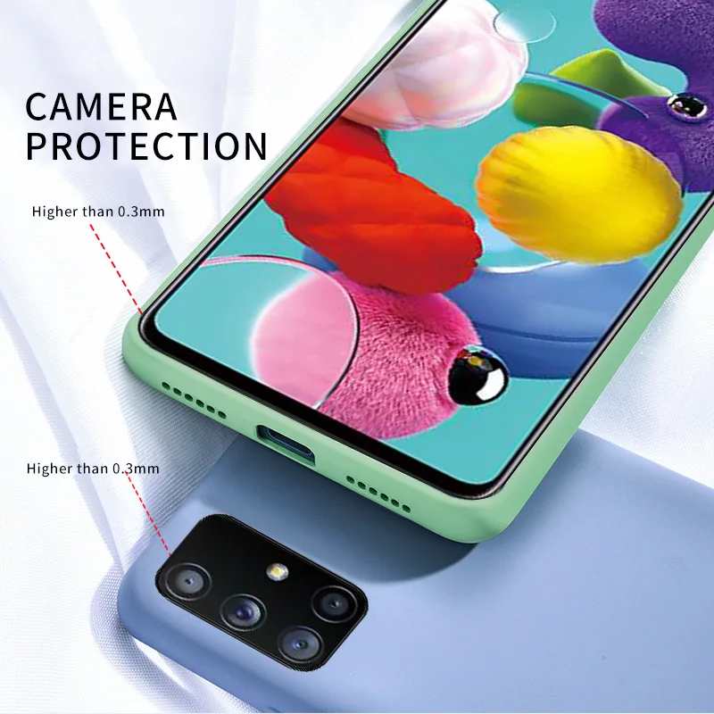 

Soft Liquid Silicone Lanyard Phone Case For Samsung S10 S9 S8 S10E S10 S9 S8 Plus Note 8 9 10 10 Plus Back Cover