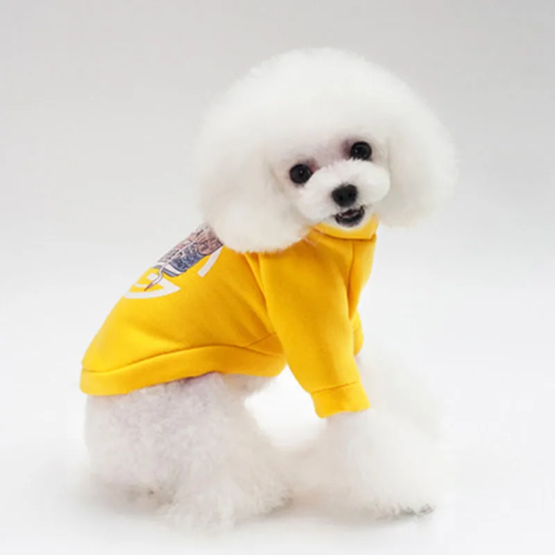 Демисезонная одежда для домашних животных Одежда собак Милая Толстовка куртка