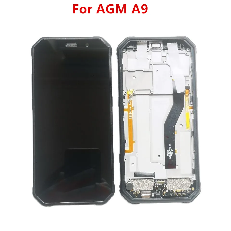 Pantalla LCD Original para AGM A9, con Marco, montaje de digitalizador con pantalla t&aacute;ctil, herramientas de reparaci&oacute;n de vidrio de repuesto, placa Usb, nuevo-0
