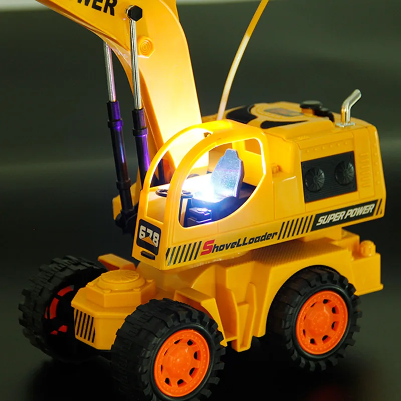 Экскаватор на дистанционном управлении Мини RC Строительство Грузовик 5 трейлер