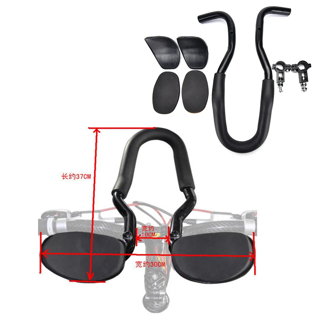 

2018 New Road Mountain Bike Rest Black Bicycle Front Rest Handlebar Bicycle Aluminium Arm Relaxation Handlebar