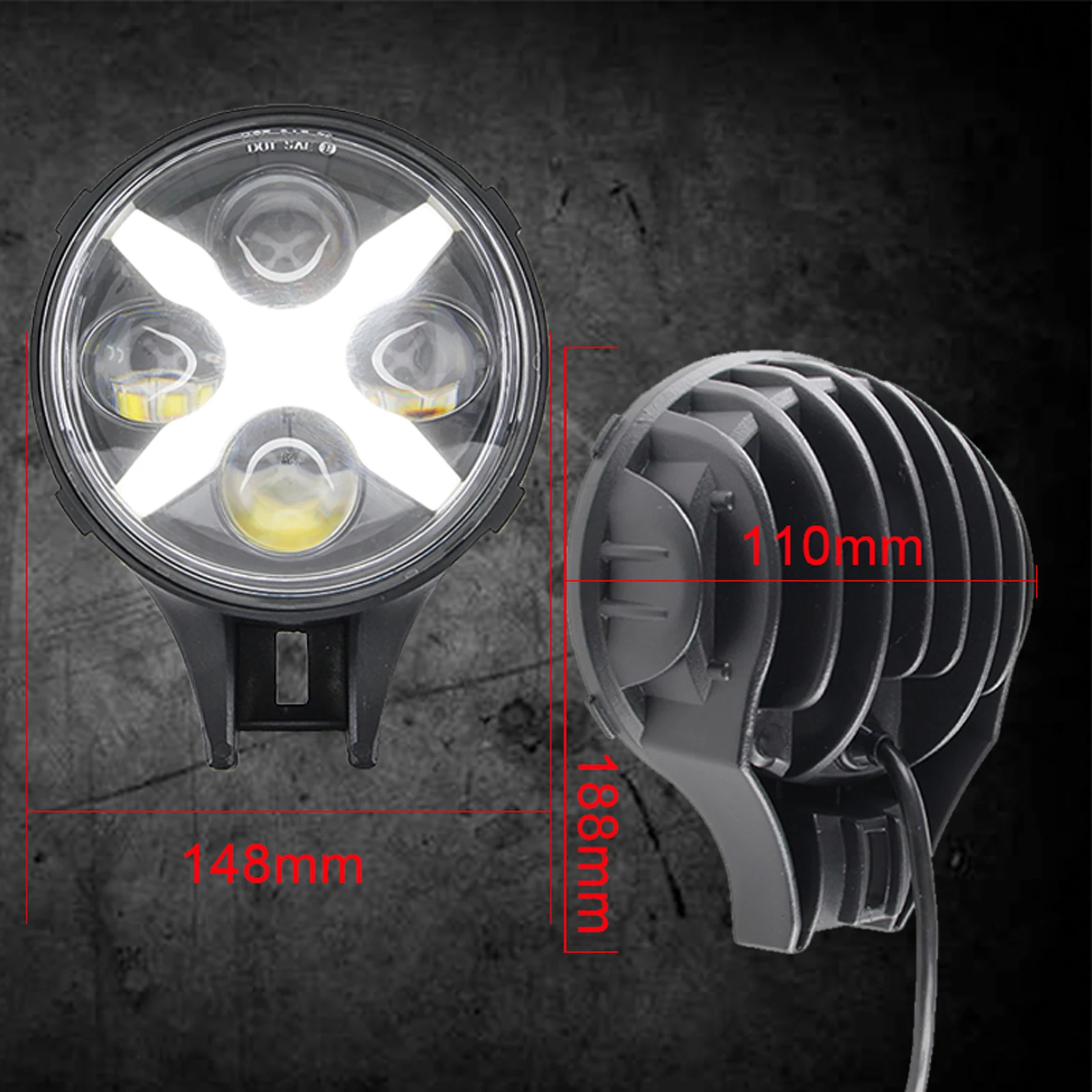 1 шт. 6 дюймовый светодиодный туман светильник Точечный 60 Вт с X угол глаза