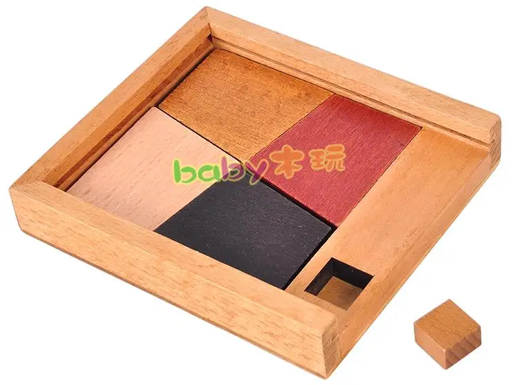 Деревянные интеллектуальные игрушки обучающие интеллектуальный пазл для