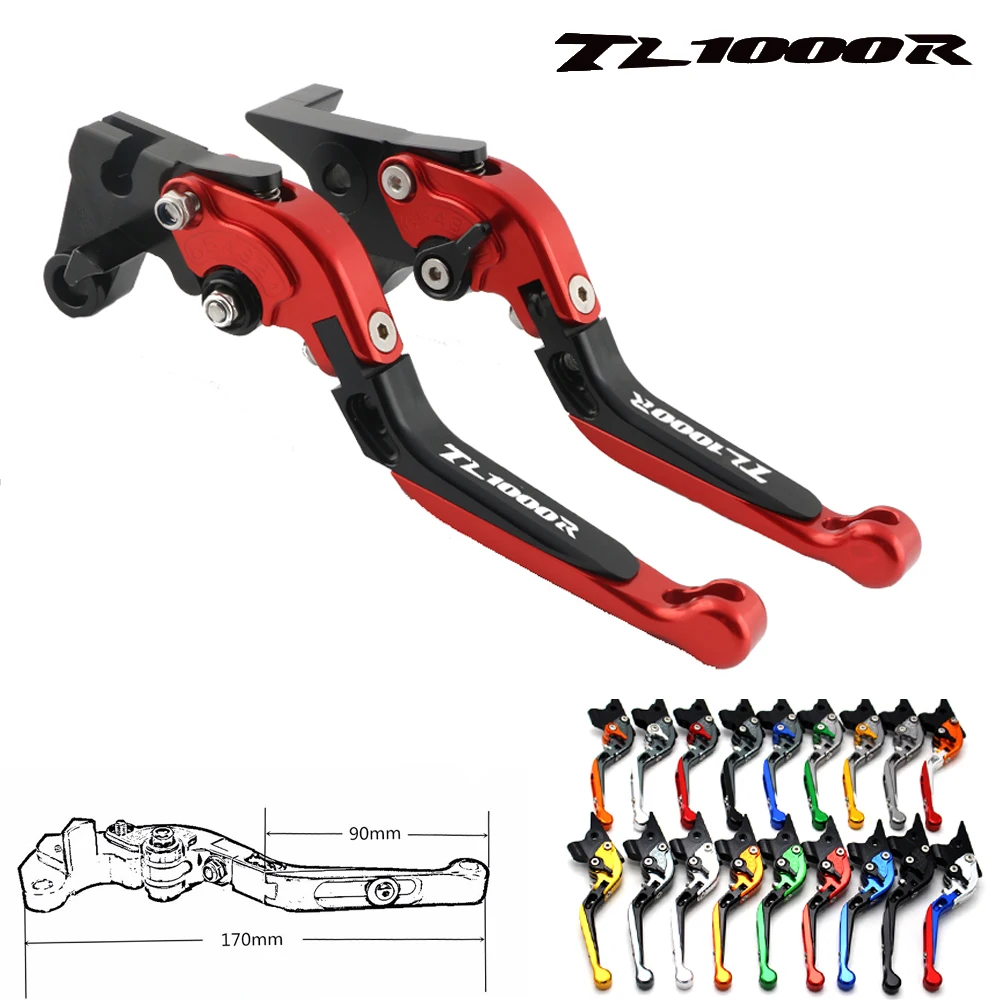 

For Suzuki TL1000R TL 1000R CNC logo adjustable foldable and retractable motorcycle brake lever 1998 1999 2000 2001 2002