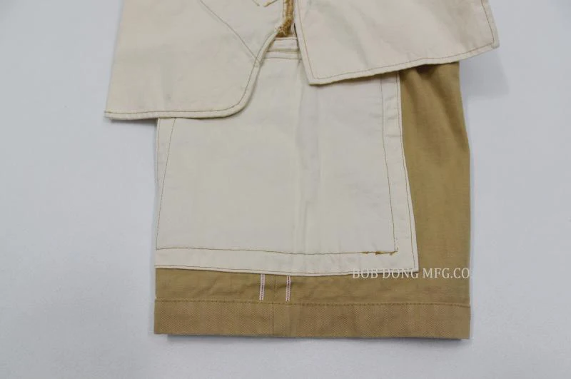 Cozyroom M-1951 Military Vintage Men HBT Side Pockets Cargo Shorts Straight Loose Fit