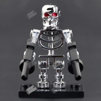 movie skull terminator t800 robot block mini action figure toy