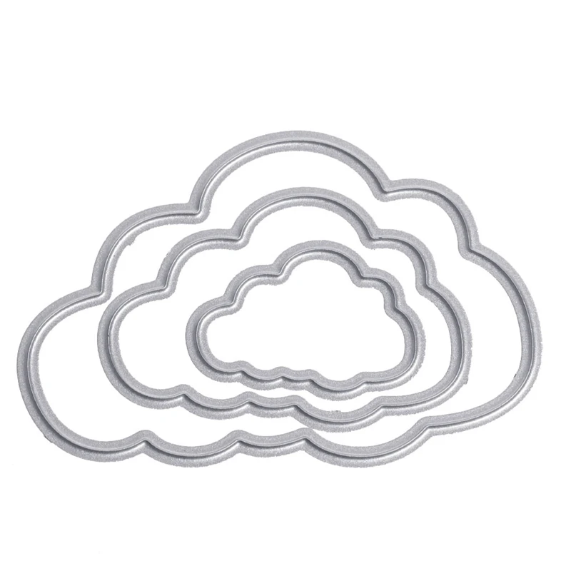 

Clouds Shape Carbon Steel Cut Cutting Die Stencil DIY Scrapbook Album Craft Card H7ED