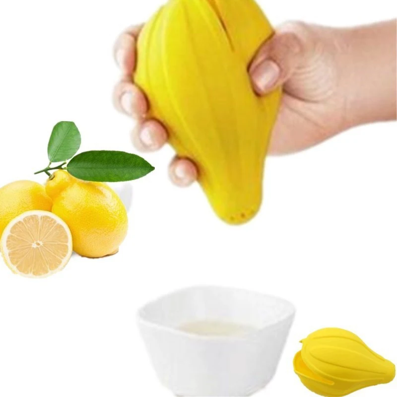 1PCS Lemon Juice Squeezer Silicone Fruit Orange Lemon Press Squeezer Citrus Juicer Kitchen Gadget Fruit Vegetable Tools
