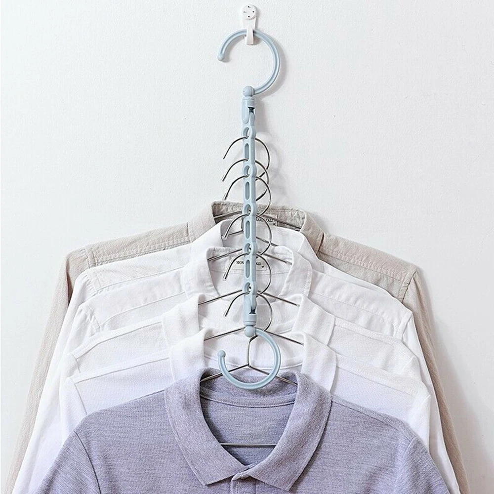 Горячая Магическая Экономия пространства вешалка для одежды с крюком органайзер