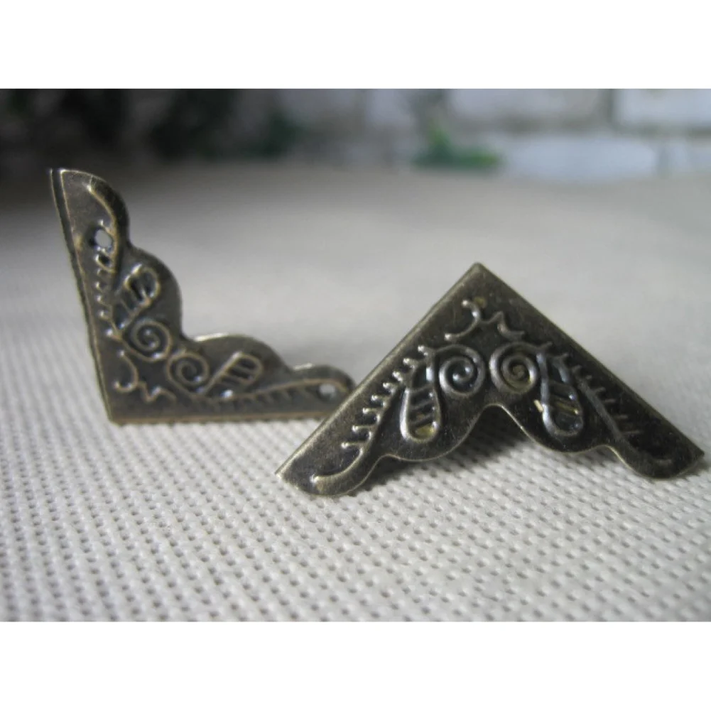 4 шт. 25 мм античный треугольный угловой кронштейн | Обустройство дома