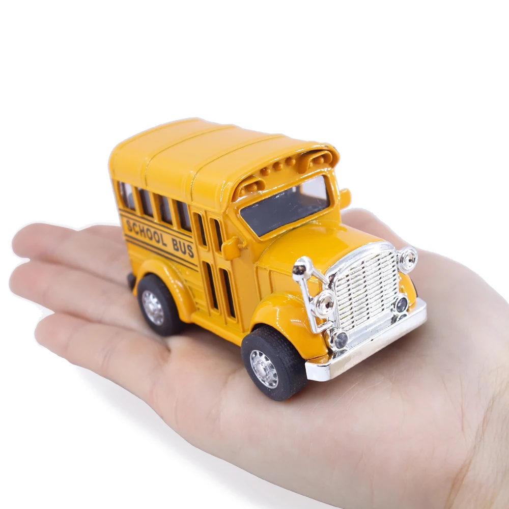 1:38 Горячая школьный автобус сплава отступить литья под давлением модель игрушка