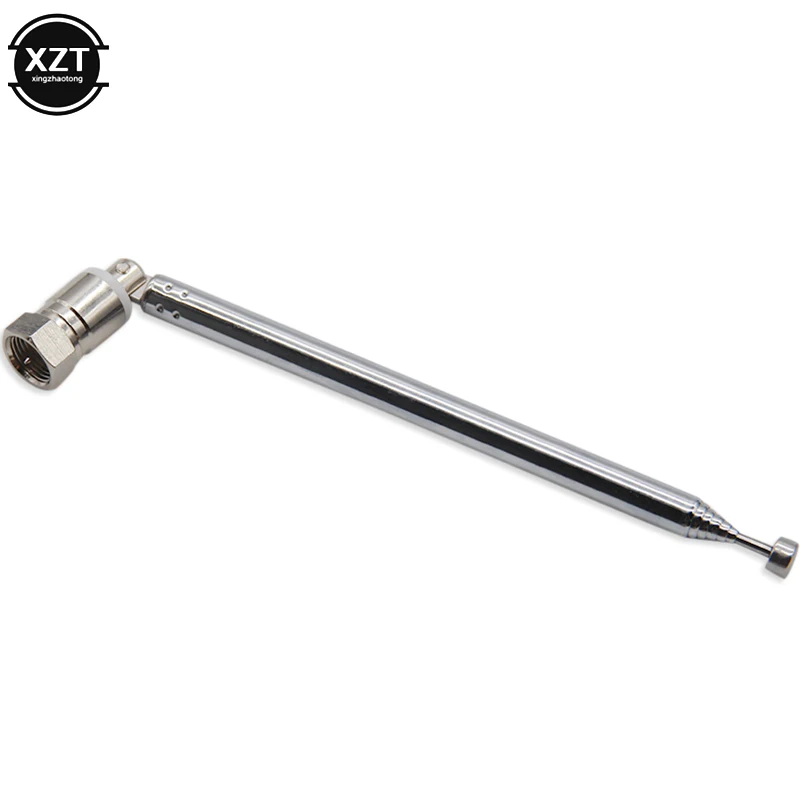 Новый F Тип радио ТВ антенна 6 Секций Телескопическая 55 см Замена антенны разъем