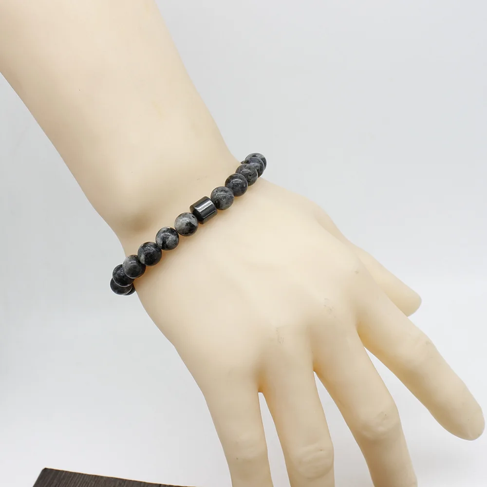 Браслет макраме для лечения гематита|Плетеные браслеты| |