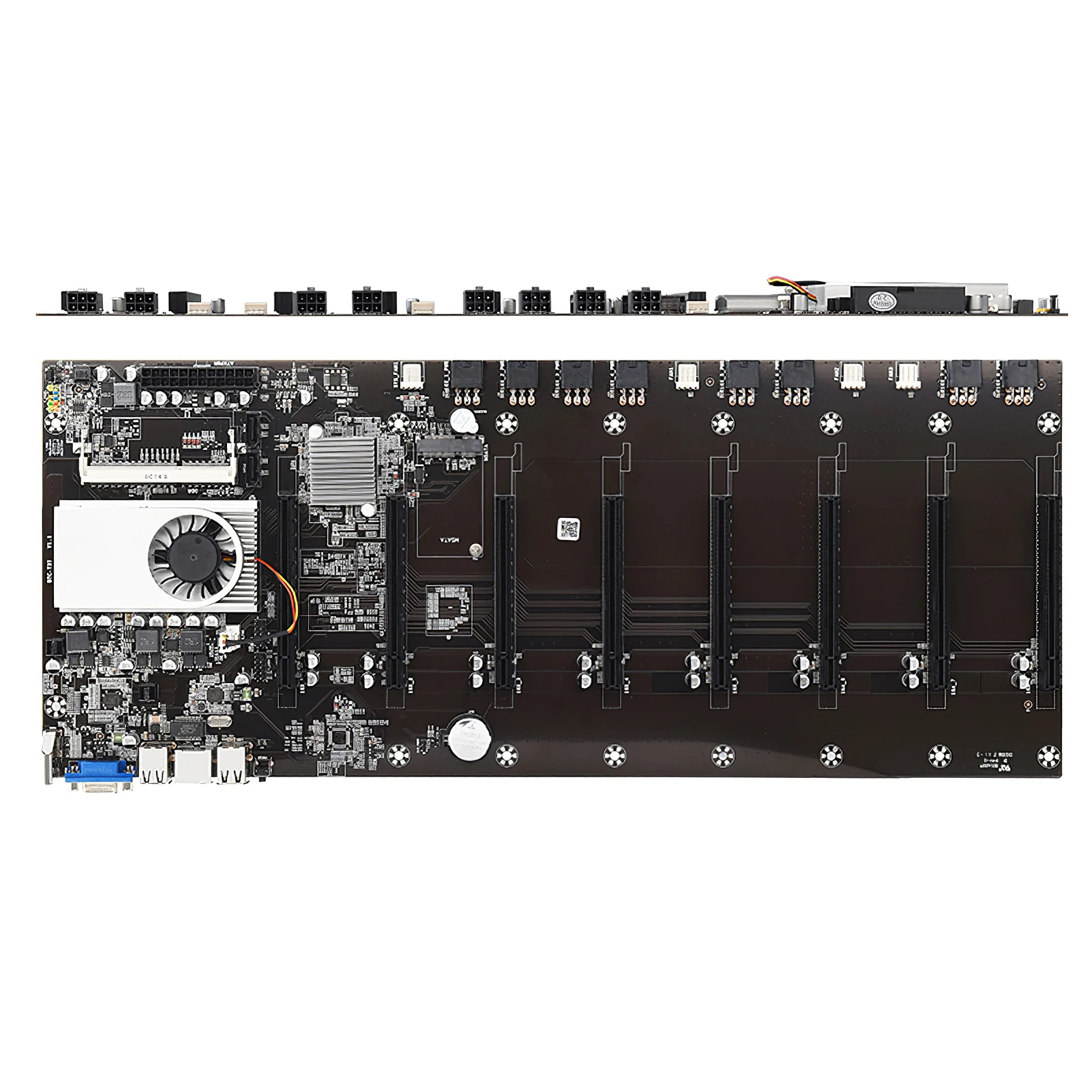 For BTC-T37 Mining Machine Motherboard VGA CPU Group With 8 Discrete Graphics Card Slots Gigabit Ethernet Support | Электроника