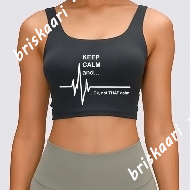 

Забавная женская мягкая майка Keep Calm And Ok Not That Calm, Забавный весенний топ с круглым вырезом, дизайнерская новинка, милый жилет для отдыха