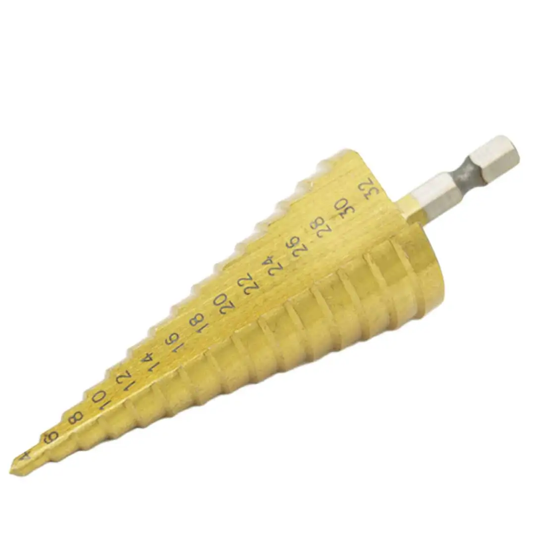 Набор ступенчатых Сверл из быстрорежущей стали с титановым покрытием конусное