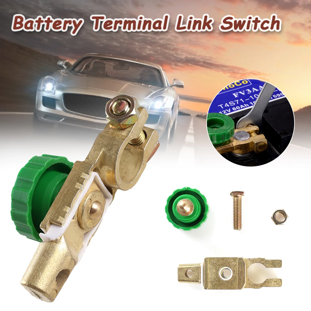 

Top Post Battery Disconnect Switch Car Battery Cut-off Switch Protector Battery Master Terminal Switch Isolator Car Accessories
