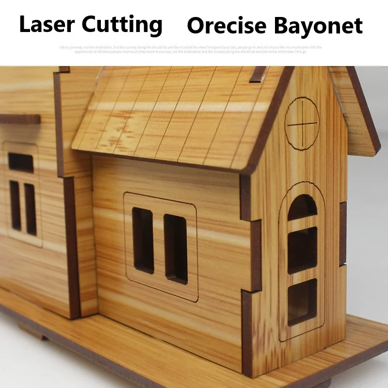 3d wooden puzzle jigsaw architecture diy house villa kids boys girls educational house paper puzzle free global shipping