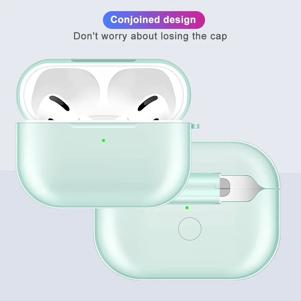 Силиконовый чехол для Airpods Pro прозрачный беспроводного Bluetooth-наушников