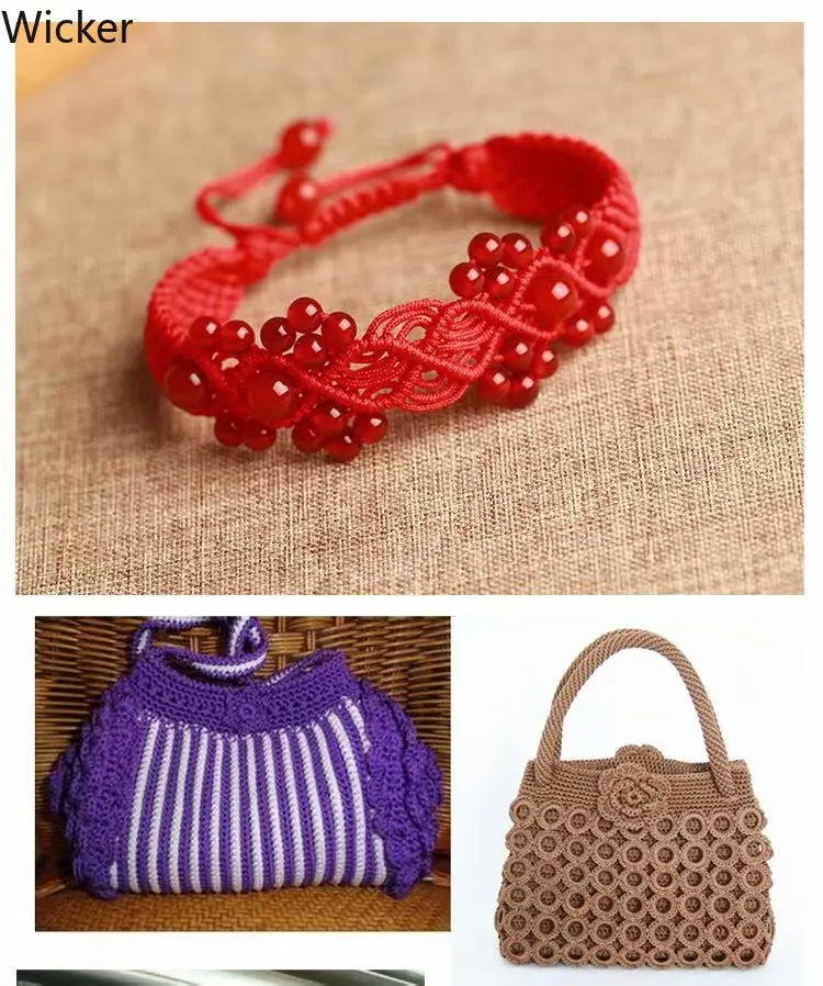 Высокопрочная полипропиленовая пряжа 3 слойная однотонная яркая нить для