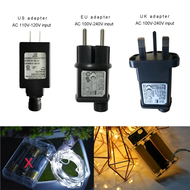 3in1 LR6 LR03 AA Питание от батареи типа ААА адаптер питания заменить 2x + 1 аа батарея