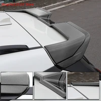 rear trunk spoiler for toyota rav4 rav 4 2020 2021 accessories wing cover carbon fiber abs back trunk lip 2019 car styling