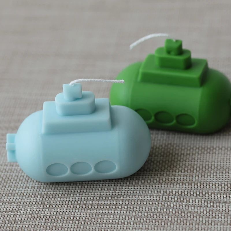 

Creative Submarine Candle Mold Cute Submarine Airboat Silicone Moulds Aromatherapy Wax DIY Handmade Materials
