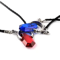lucky game film demon hunter logo couple soul stone pendant necklace love woman mother girl gift wedding blessing jewelry