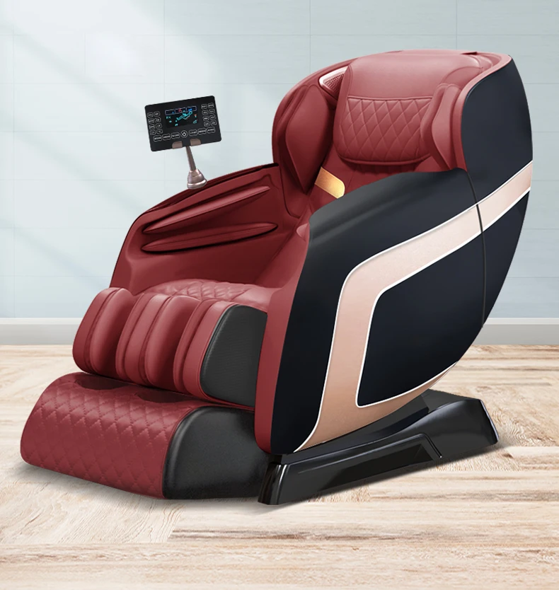 

OGAMACRIUS SL LED Massage chair Free Shipping Full Body 3D Zero Gravity electric Red Leather Foot Back Neck Massager