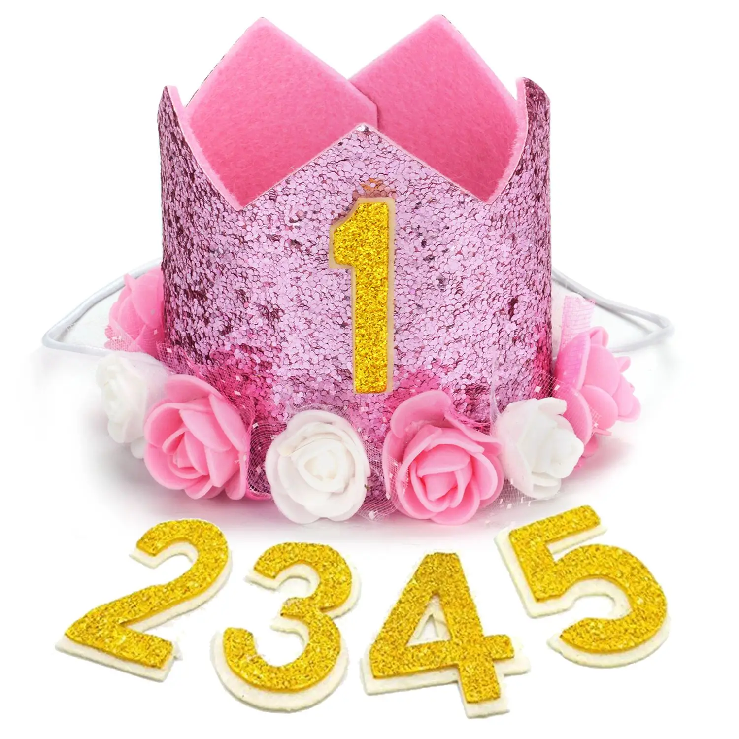 3PCS Pet Birthday Costume Set Fashion Sequin Hat With Bowtie Tutu Skirt Clothing & Accessories Cat Dog Supplies | Дом и сад