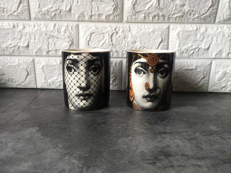 Европейский ретро подсвечник керамический канделябр линейка керамические банки