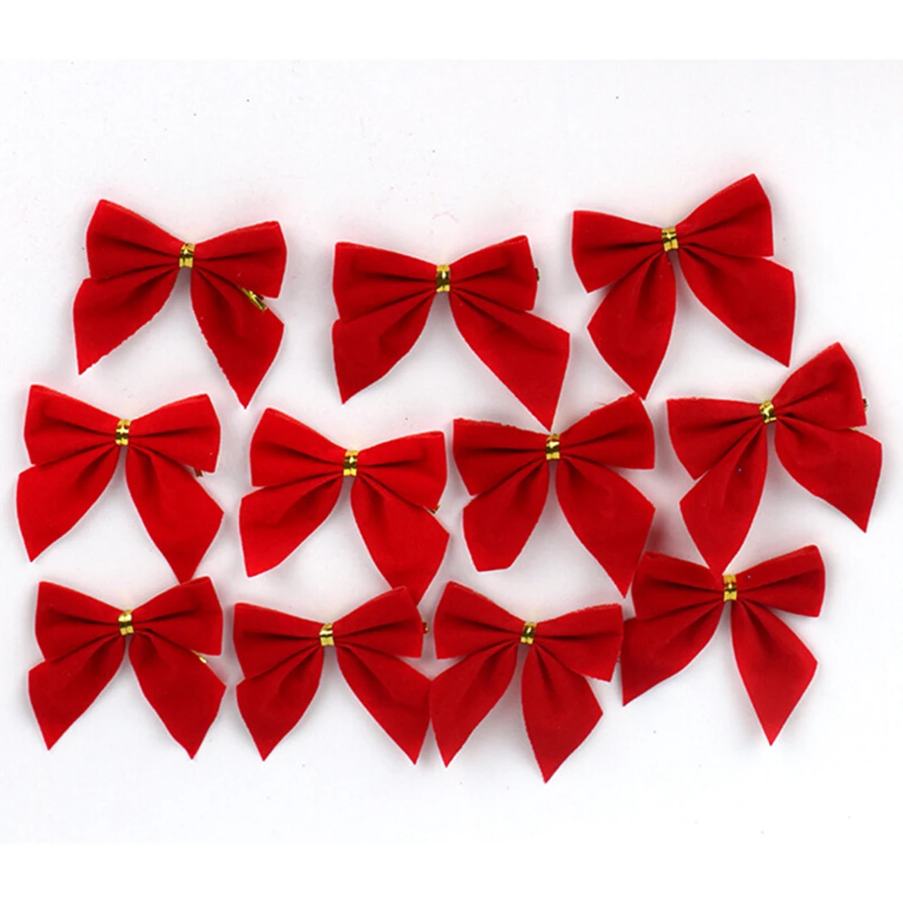 12 шт. бант для рождественской ёлки украшения безделушки Рождество Новый год