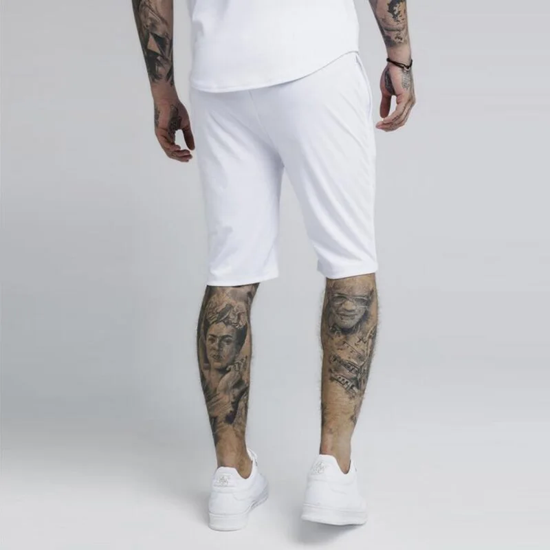 

2020 New Summer Sik Silk men short gyms slim fit Bodybuilding fashion Joggers sweatpants men Fitness shorts Sportswear