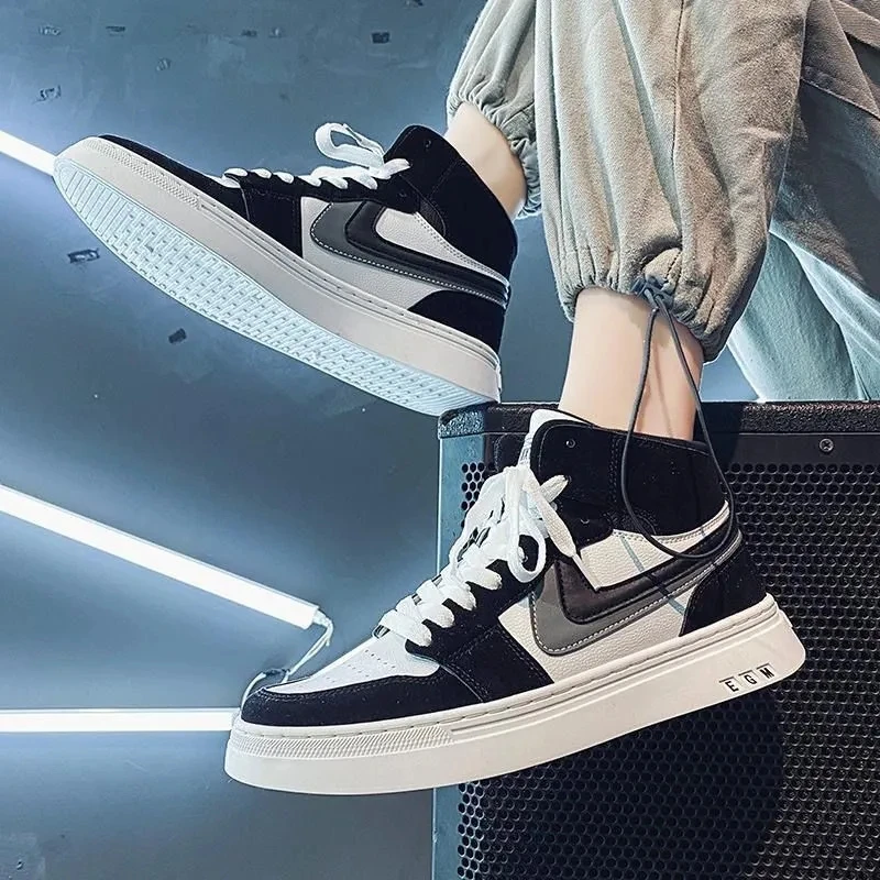 

Men's shoes 2021 summer breathable high-top canvas shoes men's Korean version of the trend of all-match board shoes sports shoes